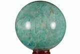 Chatoyant, Polished Amazonite Sphere - Madagascar #183254-1